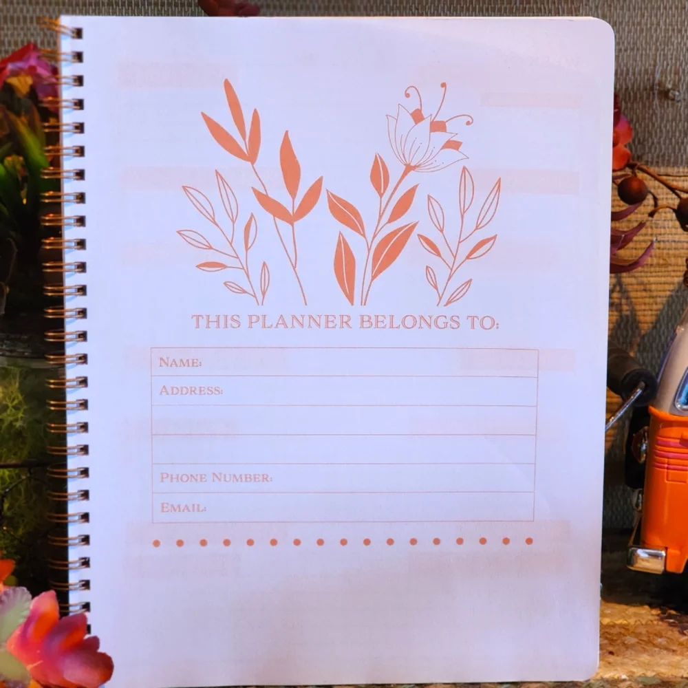 Weekly Undated Planner - Fill In Leopard Design NWT